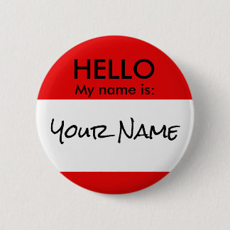 MACARON ROND 5 CM BOUTON BONJOUR CLASSIQUE