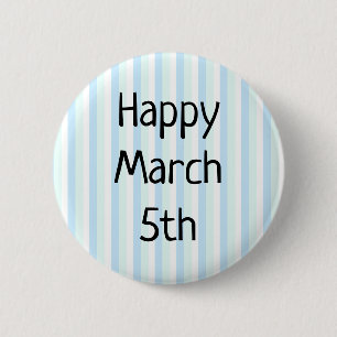Macaron Rond 5 Cm Bouton Bonne journée du 5 mars