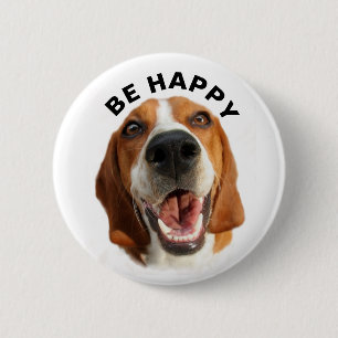 Macaron Rond 5 Cm Bouton Bouton Barrière Beagle