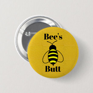 Macaron Rond 5 Cm Bouton Bouton d'abeille