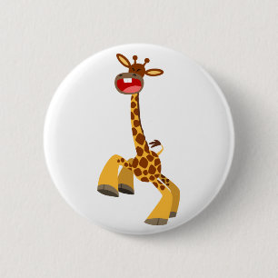Macaron Rond 5 Cm Bouton Bouton de la Girafe Danseuse
