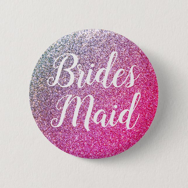 Macaron Rond 5 Cm Bouton Braidesmaid pour douche de nuptiale (Devant)