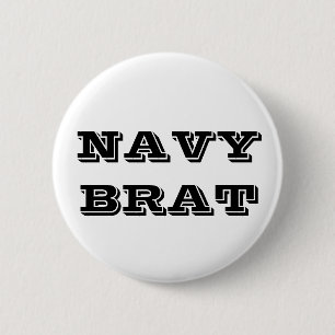 Macaron Rond 5 Cm Bouton Brat de la marine