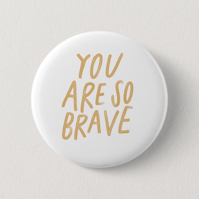 Macaron Rond 5 Cm Bouton Brave (Devant)