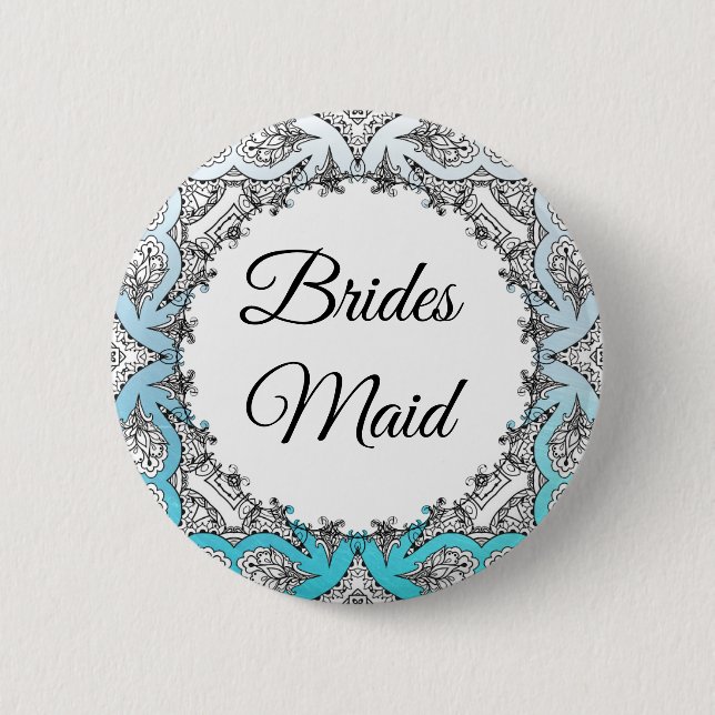 Macaron Rond 5 Cm Bouton Bride to Be Bridesmaid Party (Devant)