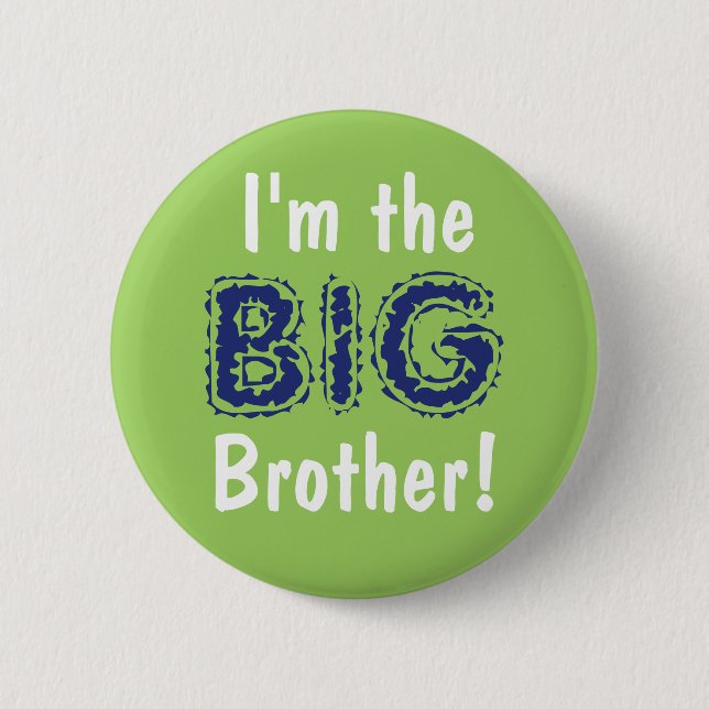 Macaron Rond 5 Cm Bouton/broche Big Brother (Devant)