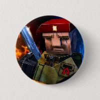 Bouton brutal de guerrier du jeu | de Pixelfield