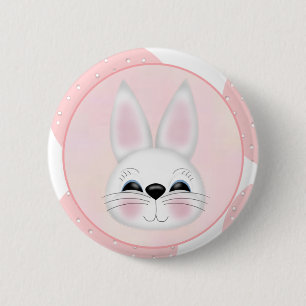Macaron Rond 5 Cm Bouton Bunny