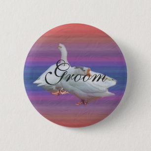 Macaron Rond 5 Cm Bouton cadeau mariage, mariée ou mariée