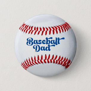 Macaron Rond 5 Cm Bouton cadeau papa de baseball