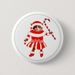 Macaron Rond 5 Cm Bouton Cadeaux de vacances Amoureux des chats
