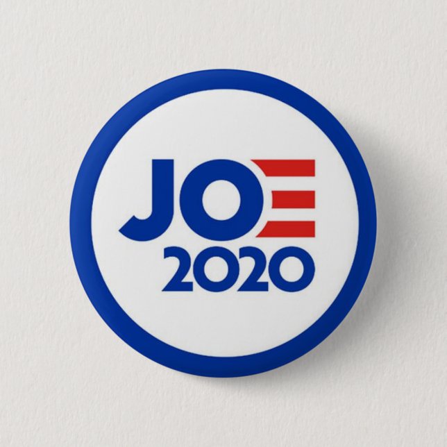 Macaron Rond 5 Cm Bouton Campagne Joe Biden 2020 (Devant)