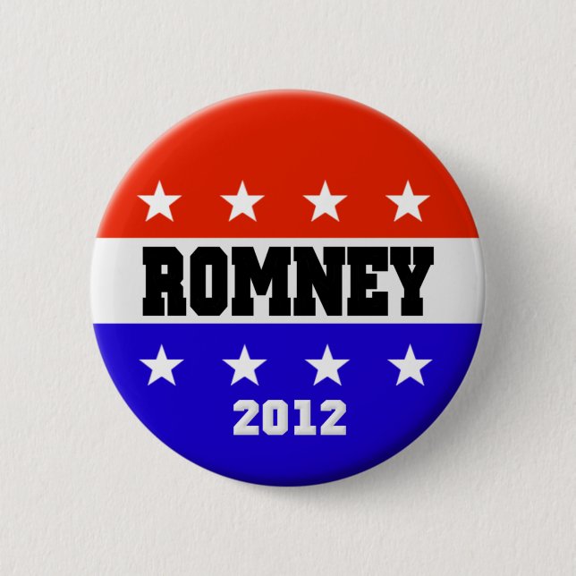 Macaron Rond 5 Cm Bouton Campagne Mitt Romney (Devant)