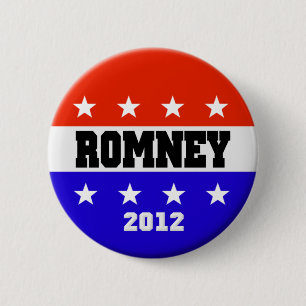 Macaron Rond 5 Cm Bouton Campagne Mitt Romney