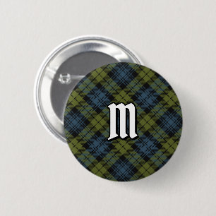 Macaron Rond 5 Cm Bouton Campbell Tartan