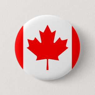 Macaron Rond 5 Cm Bouton canadien de drapeau