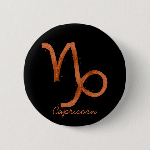 Macaron Rond 5 Cm Bouton Capricorne