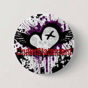Macaron Rond 5 Cm Bouton carré - customisé