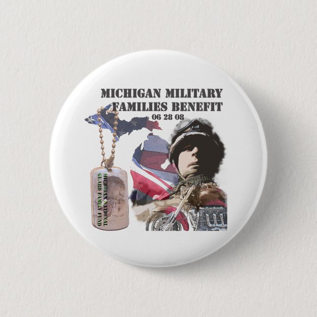 Macaron Rond 5 Cm Bouton carré - customisé (Devant)