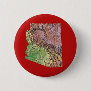 Macaron Rond 5 Cm Bouton Carte Arizona