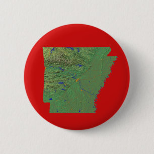 Macaron Rond 5 Cm Bouton Carte Arkansas