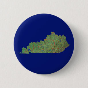 Macaron Rond 5 Cm Bouton Carte du Kentucky