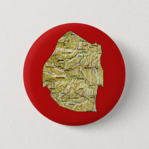 Macaron Rond 5 Cm Bouton Carte Eswatini