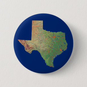 Macaron Rond 5 Cm Bouton Carte Texas