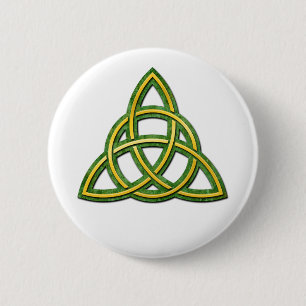 Macaron Rond 5 Cm Bouton Celtic Trinity