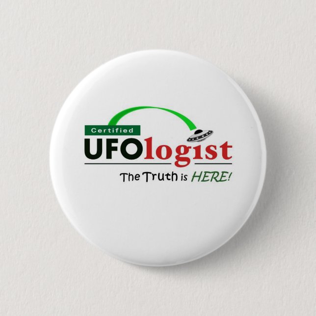 Macaron Rond 5 Cm Bouton certifié d'UFOLogist (Devant)