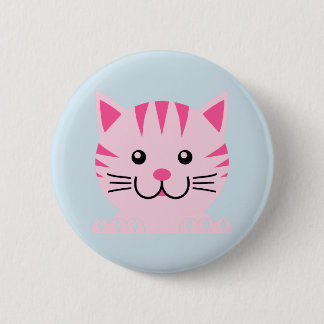 Macaron Rond 5 Cm Bouton Chat, Bouton Amoureux des chats, Bouton Cha