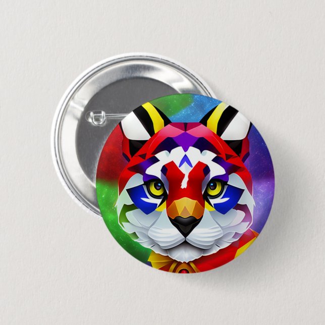 Macaron Rond 5 Cm Bouton Chat d'Alexander (Devant & derrière)