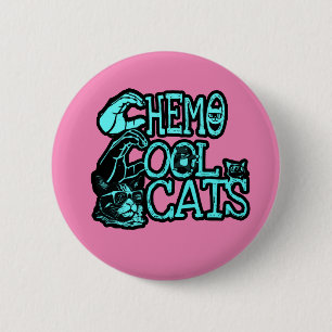 Macaron Rond 5 Cm Bouton Chats cool Chemo