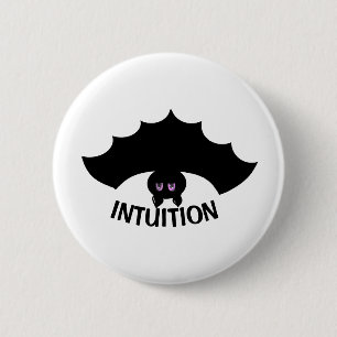 Macaron Rond 5 Cm Bouton Chauve-Souris de Mode