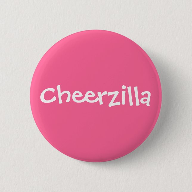 Macaron Rond 5 Cm Bouton Cheerzilla (Devant)