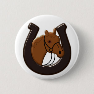 Macaron Rond 5 Cm Bouton Cheval