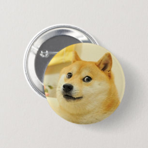 Macaron Rond 5 Cm Bouton Chien Chien Pin