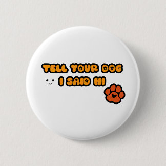 Macaron Rond 5 Cm Bouton Chien mignon
