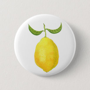 Macaron Rond 5 Cm Bouton citron