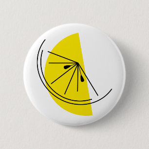 Macaron Rond 5 Cm Bouton Citrus Lemon