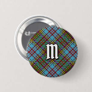 Macaron Rond 5 Cm Bouton Clan Anderson Tartan