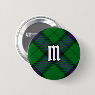 Macaron Rond 5 Cm Bouton Clan Armstrong Tartan