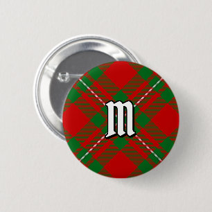 Macaron Rond 5 Cm Bouton Clan Gregor Tartan