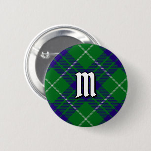 Macaron Rond 5 Cm Bouton Clan Hamilton Chasse Tartan