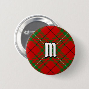 Macaron Rond 5 Cm Bouton Clan MacAulay Tartan