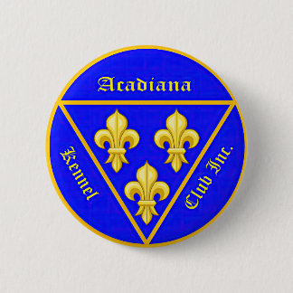 Macaron Rond 5 Cm Bouton Club Acadiana Kennel