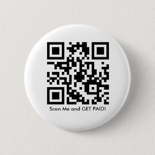 Macaron Rond 5 Cm Bouton Code QR d'affiliation