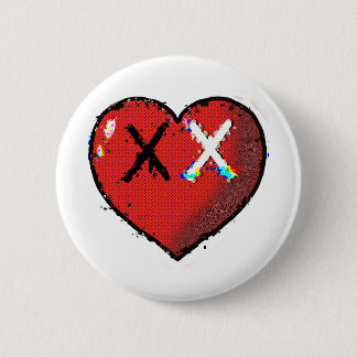Macaron Rond 5 Cm Bouton coeur Cheez