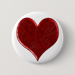 Macaron Rond 5 Cm Bouton Coeur superposé