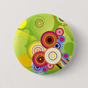 Macaron Rond 5 Cm Bouton coloré
